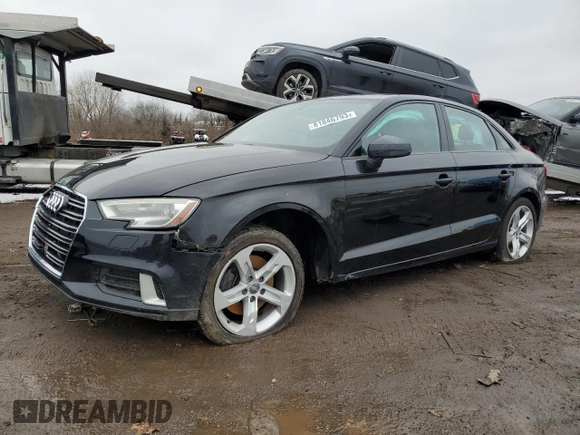 2017 Audi A3 Sedan Premium with VIN WAUAUGFF5H1041806, listed as a Copart auction lot 81846793 with 125,038 mi miles. Bid and sale history available at carsss.com. Image 1.