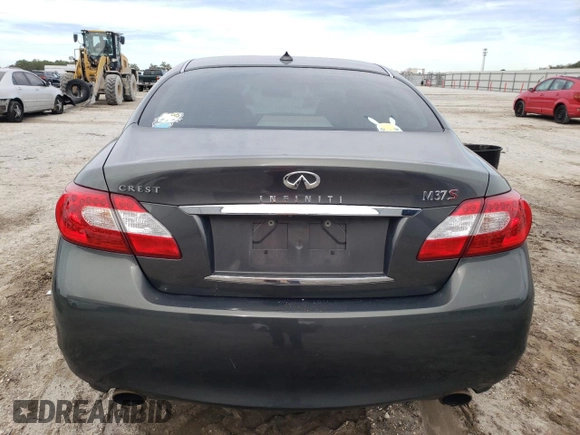 2012 Infiniti M37 with VIN JN1BY1AP1CM334623, listed as a Copart auction lot 88463105 with 132,241 mi miles and Salvage Title. Bid and sale history available at carsss.com. Image 6.