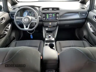 2025 Nissan LEAF SV Plus with VIN 1N4CZ1CV5SC563701, listed as a Copart auction lot 46543415 with 956 mi miles and Salvage Title. Bid and sale history available at carsss.com. Image 8.