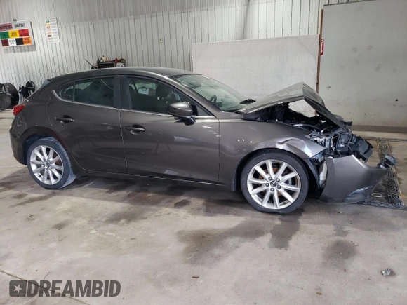 2017 Mazda 3 Touring with VIN 3MZBN1L76HM148152, listed as a Copart auction lot 63765625 with Not provided miles and Salvage title. Bid and sale history available at DreamBid. Image 4.