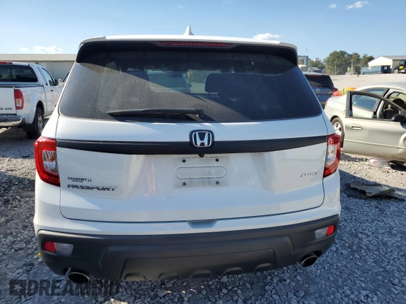 2021 Honda Passport Sport with VIN 5FNYF7H20MB002953, listed as a Copart auction lot 72616924 with 65,428 mi miles and Salvage title. Bid and sale history available at DreamBid. Image 6.