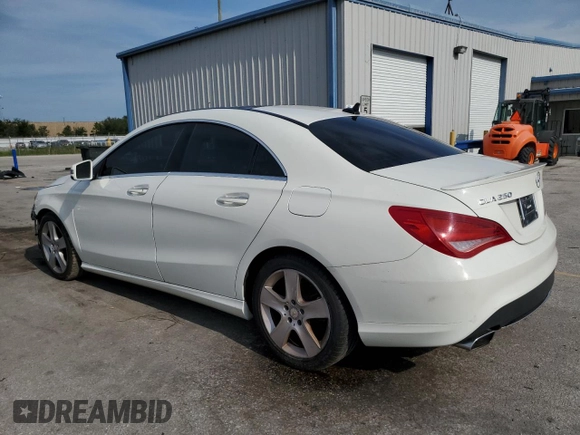 2015 Mercedes-Benz CLA 250 with VIN WDDSJ4EB7FN183180, listed as a Copart auction lot 60727853 with 98,583 mi miles and . Bid and sale history available at DreamBid. Image 2.