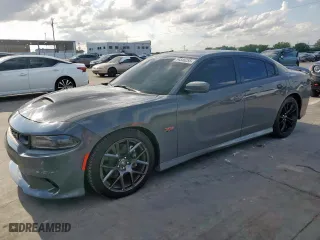 2019 Dodge Charger Scat Pack with VIN 2C3CDXGJ3KH706729, listed as a Copart auction lot 54546255 with 34,484 mi miles and Salvage Title. Bid and sale history available at carsss.com. Image 1.