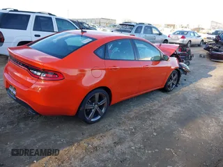 2015 Dodge Dart GT with VIN 1C3CDFEB4FD228331, listed as a IAAI auction lot 41303909 with 41,916 mi miles. Bid and sale history available at carsss.com. Image 4.