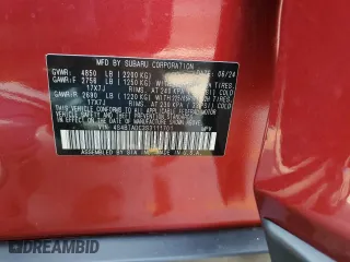2025 Subaru Outback Premium with VIN 4S4BTADC3S3111701, listed as a Copart auction lot 67938994 with 218 mi miles and Salvage Title. Bid and sale history available at carsss.com. Image 12.