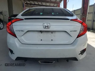 2020 Honda Civic Sedan Sport with VIN 2HGFC2F86LH533840, listed as a Copart auction lot 51040895 with 51,640 mi miles and Salvage Title. Bid and sale history available at carsss.com. Image 6.