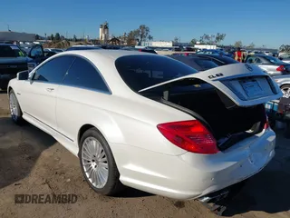 2012 Mercedes-Benz CL-Class CL 63 AMG with VIN WDDEJ7EB5CA029536, listed as a IAAI auction lot 41827657 with 68,769 mi miles. Bid and sale history available at carsss.com. Image 3.