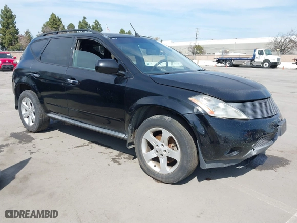 2005 Nissan Murano SE with VIN JN8AZ08T55W315216, listed as a IAAI auction lot 41763368 with 229,128 mi miles. Bid and sale history available at carsss.com. Image 1.