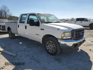 2002 Ford F-250 XL with VIN 1FTNW20F32EC06987, listed as a Copart auction lot 45667965 with 262,421 mi miles and Clean Title. Bid and sale history available at DreamBid. Image 4.