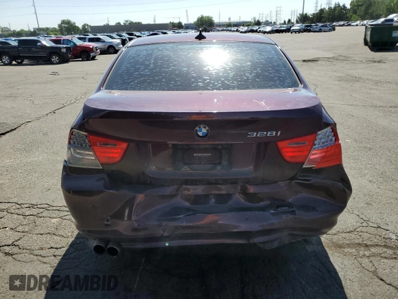 2009 BMW 3 Series 328i xDrive with VIN WBAPK73589A451495, listed as a Copart auction lot 61677195 with 113,144 mi miles and Salvage title. Bid and sale history available at DreamBid. Image 6.