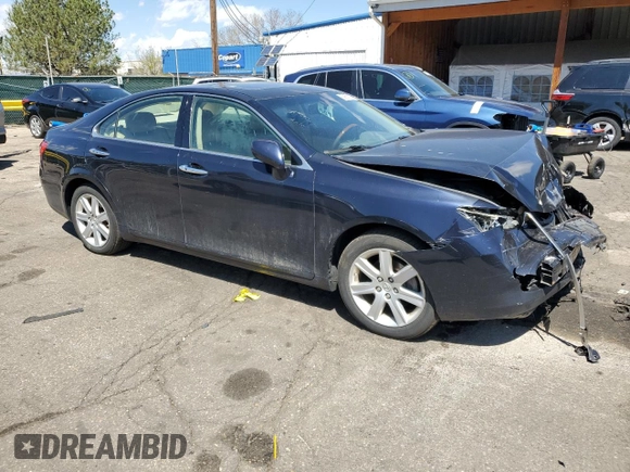 2009 Lexus ES 350 with VIN JTHBJ46G792317484, listed as a Copart auction lot 53651875 with 206,827 mi miles and Salvage Title. Bid and sale history available at carsss.com. Image 4.