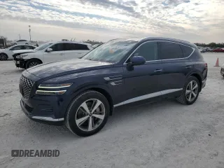 2022 Genesis GV80 with VIN KMUHCESCXNU080466, listed as a Copart auction lot 88743205 with 55,521 mi miles and Non Repairable. Bid and sale history available at DreamBid. Image 1.