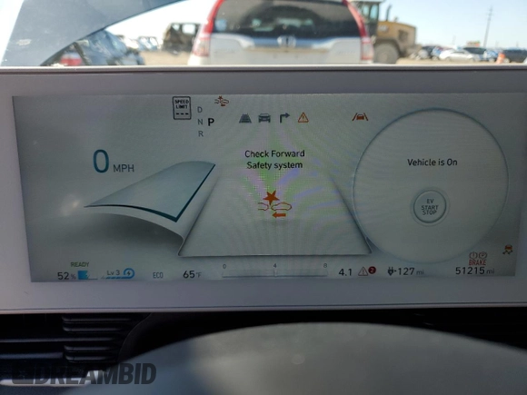2022 Hyundai Ioniq 5 Limited with VIN KM8KRDAF6NU090937, listed as a Copart auction lot 43406985 with 51,215 mi miles and Salvage title. Bid and sale history available at DreamBid. Image 9.