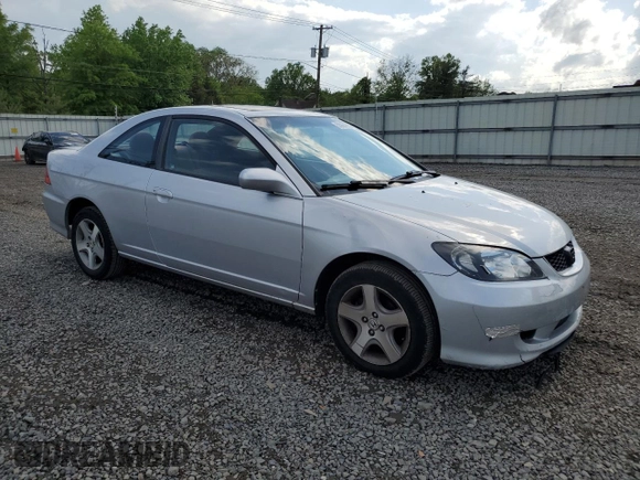 2005 Honda Civic EX with VIN 1HGEM22925L045823, listed as a Copart auction lot 55984995 with 245,821 mi miles and Salvage Title. Bid and sale history available at DreamBid. Image 4.