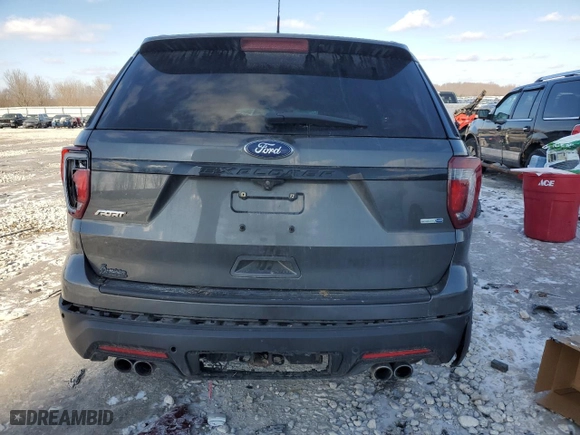 2019 Ford Explorer Sport with VIN 1FM5K8GT9KGA32854, listed as a Copart auction lot 44514545 with 124,545 mi miles and Clean Title. Bid and sale history available at carsss.com. Image 6.