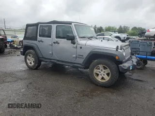 2017 Jeep Wrangler Unlimited Sport with VIN 1C4BJWDG1HL754907, listed as a Copart auction lot 56607585 with 66,324 mi miles and Salvage title. Bid and sale history available at DreamBid. Image 4.