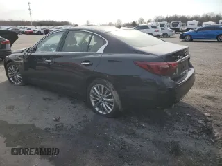 2019 Infiniti Q50 3.0t LUXE with VIN JN1EV7AR8KM556133, listed as a Copart auction lot 47422185 with 60,897 mi miles and Salvage Title. Bid and sale history available at carsss.com. Image 2.