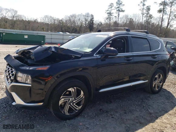 2022 Hyundai Santa Fe SEL with VIN 5NMS24AJ6NH469473, listed as a Copart auction lot 44717215 with 81,001 mi miles and Salvage Title. Bid and sale history available at carsss.com. Image 1.