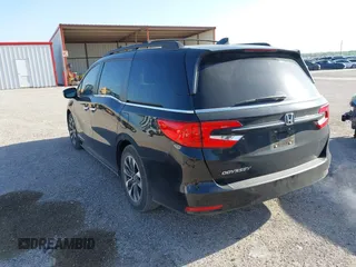 2022 Honda Odyssey EX-L with VIN 5FNRL6H75NB049044, listed as a IAAI auction lot 42010441 with 29,824 mi miles and . Bid and sale history available at DreamBid. Image 3.