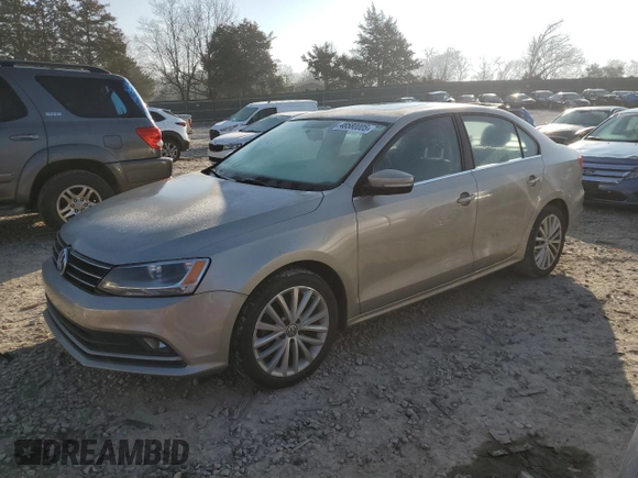 2015 Volkswagen Jetta Sedan 1.8T SE with VIN 3VWD07AJ6FM302428, listed as a Copart auction lot 48580005 with 95,836 mi miles and Salvage Title. Bid and sale history available at carsss.com. Image 1.