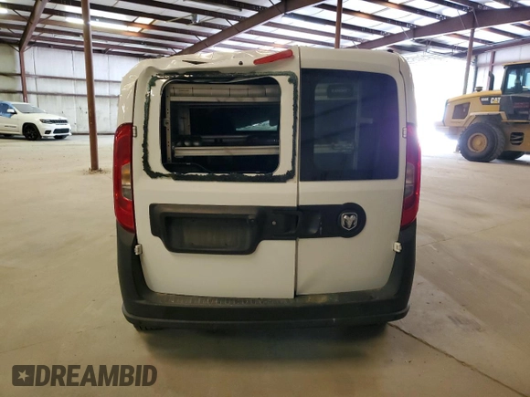 2020 Ram ProMaster City Cargo Tradesman with VIN ZFBHRFAB1L6R42090, listed as a Copart auction lot 52946695 with 38,655 mi miles and Clean title. Bid and sale history available at DreamBid. Image 6.