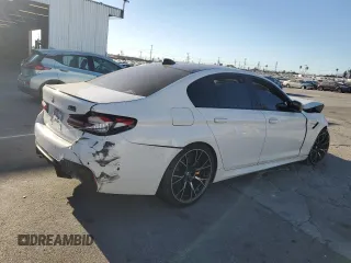 2021 BMW M5 with VIN WBS83CH06MCG40567, listed as a Copart auction lot 87288054 with 0 mi miles and Salvage Title. Bid and sale history available at carsss.com. Image 3.