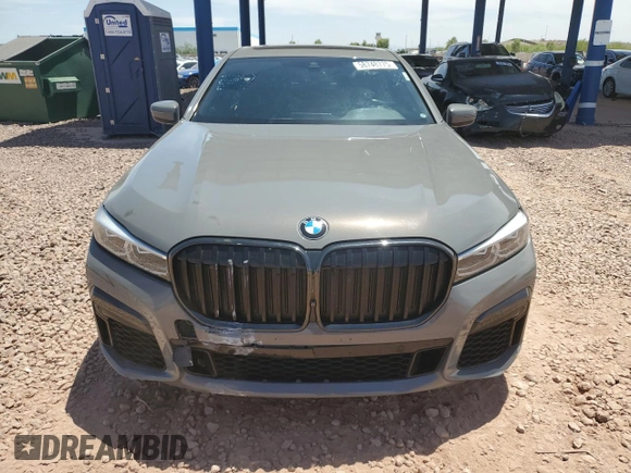 2022 BMW 7 Series 740i with VIN WBA7T2C01NCG99089, listed as a Copart auction lot 58748775 with 40,533 mi miles and Salvage title. Bid and sale history available at DreamBid. Image 5.