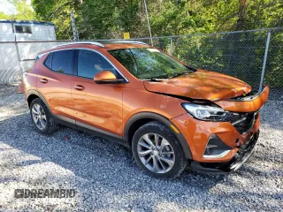 2022 Buick Encore GX Essence with VIN KL4MMFSL6NB067272, listed as a Copart auction lot 46257675 with 22,115 mi miles and Salvage title. Bid and sale history available at DreamBid. Image 4.