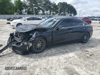 2015 Infiniti Q50 Premium z VIN JN1BV7AR9FM401311, wystawiony jako Copart lot #57159075 z przebiegiem 79 133 mil mil oraz Szkoda całkowita • Salvage title. Historia ofert i sprzedaży dostępna na DreamBid. Obrazek 1.