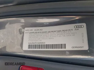 2018 Audi A5 Sportback Premium Plus с VIN WAUENCF57JA056523, выставлен на аукционе IAAI как лот 42260381 с пробегом 74 740 миль миль и . История ставок и продаж доступна на DreamBid. Изображение 9.