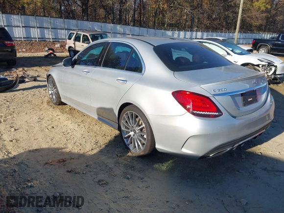 2019 Mercedes-Benz C 300 with VIN 55SWF8DB2KU303223, listed as a IAAI auction lot 41028551 with 62,729 mi miles and . Bid and sale history available at DreamBid. Image 3.