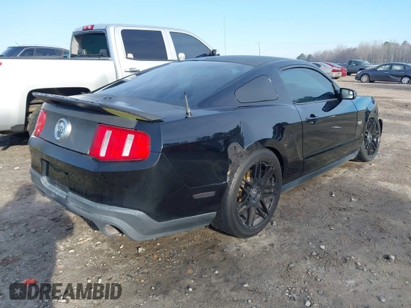 2011 Ford Mustang GT with VIN 1ZVBP8CF3B5168060, listed as a IAAI auction lot 41650870 with 109,352 mi miles. Bid and sale history available at carsss.com. Image 4.