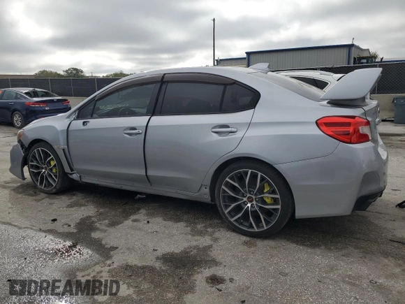 2020 Subaru WRX STI with VIN JF1VA2E6XL9820653, listed as a Copart auction lot 46709145 with 13,134 mi miles and Salvage Title. Bid and sale history available at carsss.com. Image 2.