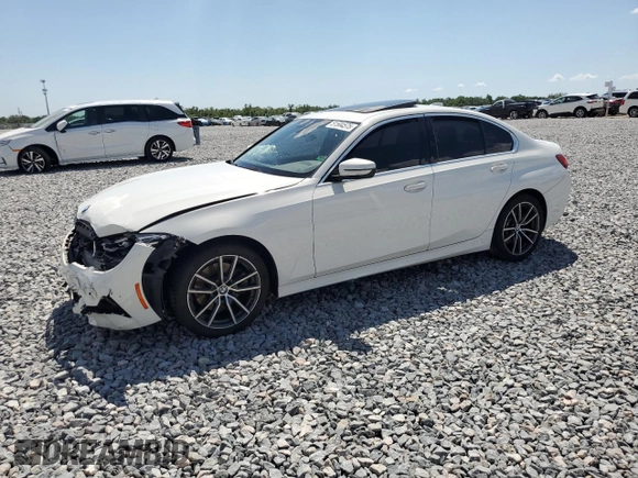 2020 BMW 3 Series 330i with VIN 3MW5R1J04L8B04952, listed as a Copart auction lot 51504575 with 0 mi miles and Non Repairable. Bid and sale history available at carsss.com. Image 1.