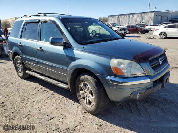 2005 Honda Pilot EX-L with NAVI with VIN 2HKYF18785H528307, listed as a Copart auction lot 41816005 with 147,429 mi miles and Salvage Title. Bid and sale history available at carsss.com. Image 4.