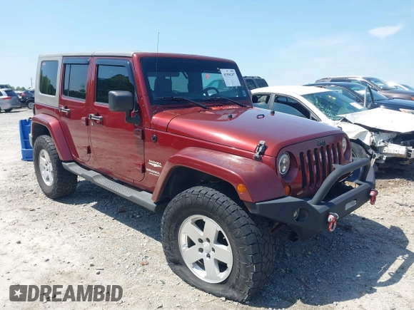 2007 Jeep Wrangler Unlimited Sahara with VIN 1J4GA59187L116585, listed as a IAAI auction lot 41996297 with 151,961 mi miles and . Bid and sale history available at DreamBid. Image 1.