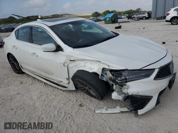 2020 Acura ILX w/Premium/A-SPEC Pkg with VIN 19UDE2F80LA004447, listed as a Copart auction lot 48059815 with 79,542 mi miles and Salvage Title. Bid and sale history available at carsss.com. Image 4.