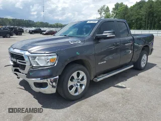 2021 Ram 1500 Big Horn z VIN 1C6RREBT4MN811124, wystawiony jako Copart lot #56574505 z przebiegiem 45 913 mil mil oraz Szkoda całkowita • Salvage title. Historia ofert i sprzedaży dostępna na DreamBid. Obrazek 1.