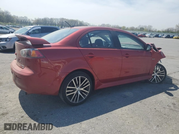 2017 Mitsubishi Lancer ES with VIN JA32V2FW8HU002776, listed as a Copart auction lot 54385355 with 96,620 mi miles and Salvage Title. Bid and sale history available at carsss.com. Image 3.