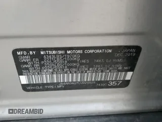 2020 Mitsubishi Outlander Sport ES 2.0 with VIN JA4AR3AU7LU020525, listed as a Copart auction lot 49379014 with 62,384 mi miles and Salvage Title. Bid and sale history available at carsss.com. Image 13.