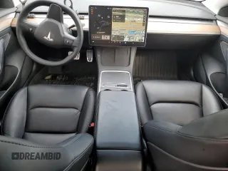 2021 Tesla Model 3 Standard Range Plus with VIN 5YJ3E1EA3MF017744, listed as a Copart auction lot 51513405 with 96,912 mi miles and Salvage Title. Bid and sale history available at carsss.com. Image 8.