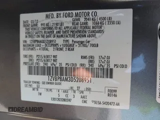 2013 Ford Mustang V6 with VIN 1ZVBP8AM3D5208951, listed as a IAAI auction lot 42246454 with 100,143 mi miles and . Bid and sale history available at DreamBid. Image 9.