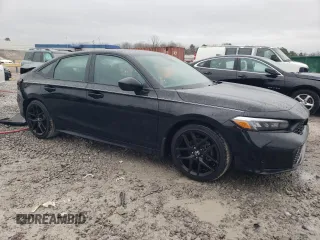 2025 Honda Civic Sport with VIN 2HGFE2F53SH520591, listed as a Copart auction lot 86313234 with 3,150 mi miles and Salvage title. Bid and sale history available at DreamBid. Image 4.