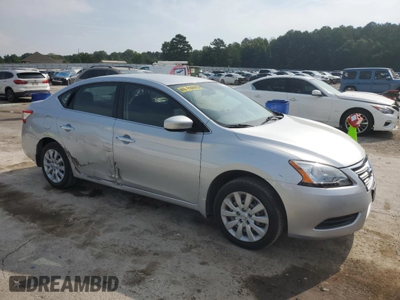 2014 Nissan Sentra SV with VIN 3N1AB7AP5EY334690, listed as a Copart auction lot 62394735 with 144,264 mi miles and Salvage title. Bid and sale history available at DreamBid. Image 4.