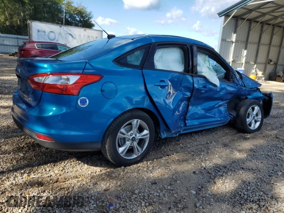 2014 Ford Focus SE with VIN 1FADP3F29EL190660, listed as a Copart auction lot 84401824 with 0 mi miles and Non Repairable. Bid and sale history available at carsss.com. Image 3.