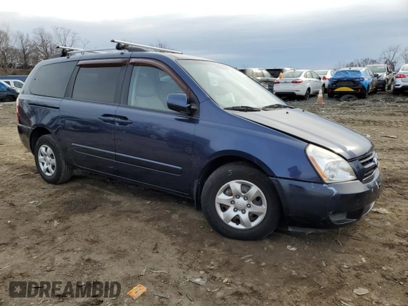 2009 Kia Sedona LX with VIN KNDMB233396298759, listed as a Copart auction lot 42499505 with 141,899 mi miles and Salvage Title. Bid and sale history available at carsss.com. Image 4.