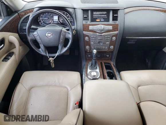 2020 Nissan Armada Platinum z VIN JN8AY2NF6L9360075, wystawiony jako Copart lot #55240645 z przebiegiem 93 505 mil mil oraz Szkoda całkowita • Salvage title. Historia ofert i sprzedaży dostępna na DreamBid. Obrazek 8.