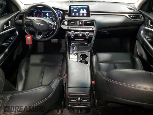 2021 Genesis G70 2.0T with VIN KMTG64LA7MU072306, listed as a Copart auction lot 46165345 with 78,452 mi miles and Clean title. Bid and sale history available at DreamBid. Image 8.