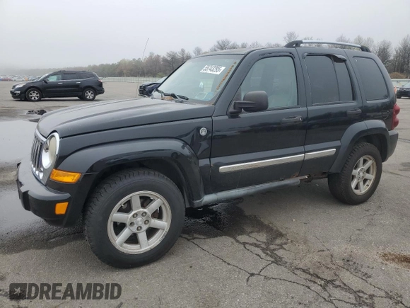 2006 Jeep Liberty Limited with VIN 1J8GL58K66W249698, listed as a Copart auction lot 55743295 with 177,398 mi miles and Clean title. Bid and sale history available at DreamBid. Image 1.