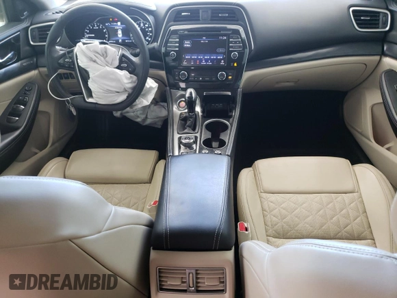 2020 Nissan Maxima Platinum with VIN 1N4AA6FV5LC375169, listed as a Copart auction lot 80644594 with 45,453 mi miles and Salvage Title. Bid and sale history available at DreamBid. Image 8.